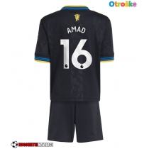 Otroške Nogometnih dresov Manchester United Amad Diallo #16 Tretji 2025-26 Kratki rokavi (+ hlače)